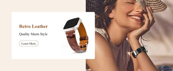 Wearlizer Leather Band Compatible with Apple Watch Bands for Women 40/38/41/44/42/45/46/49mm Fancy Dressy Slim Bracelet with Design Interlock Buckle for iWatch Series 10 9 8 Ultra SE 7 6 5 SE 4 3 2 1