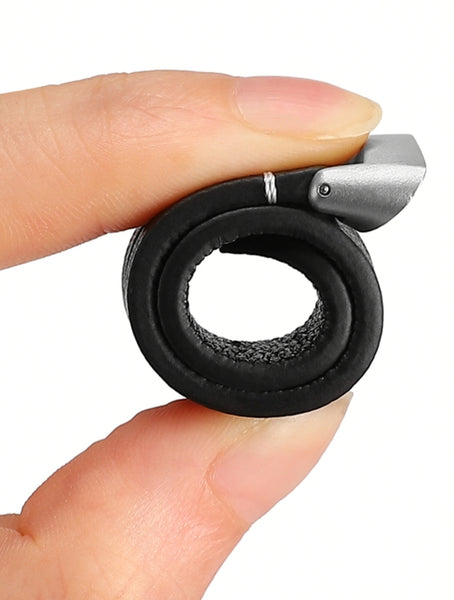 Wearlizer Compatible with Fitbit Charge 5 Bands for Women Men, Slim Leather Band Thin Watch Replacement Strap Wristband Accessories for Charge 5, Starlight