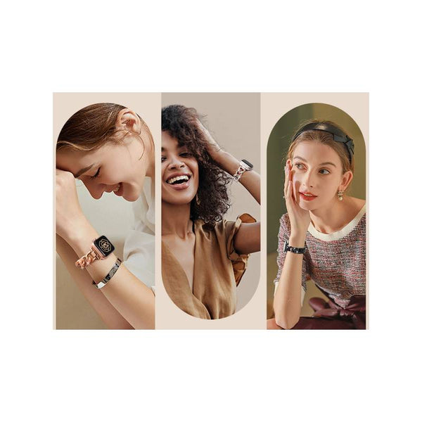 Wearlizer Compatible with Apple Watch Bands for Women 49mm 46mm 45mm 44mm 42mm 41mm 40mm 38mm, Dressy Bling Metal Chain Strap Designer Link Bracelet for iWatch Bands Series 10 9 Ultra SE 8 7 6 5 4 3