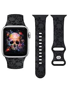Wearlizer Halloween Silicone Strap Compatible with Apple Watch