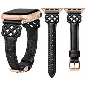 Wearlizer Celtic Knot Leather Compatible with Apple Watch