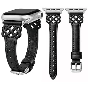Wearlizer Celtic Knot Leather Compatible with Apple Watch