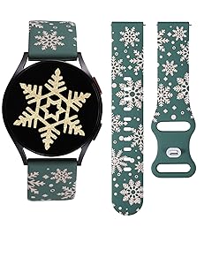 Wearlizer Christmas Snowflake Engraved Silicone for Samsung Watch