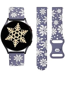 Wearlizer Christmas Snowflake Engraved Silicone for Samsung Watch