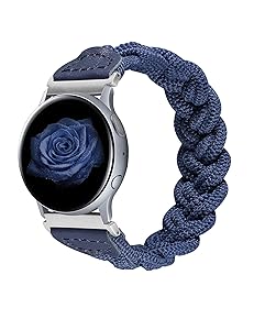 Wearlizer Elastic Band Samsung Galaxy Watch Active 2 40mm 44mm/ Active 40mm/ Galaxy Watch 3 41mm/ Galaxy Watch 42mm Bands, 20mm Women