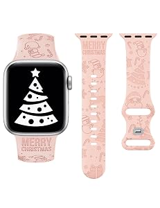 Wearlizer Christmas Silicone Compatible with Apple Watch