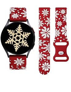 Wearlizer Christmas Snowflake Engraved Silicone for Samsung Watch