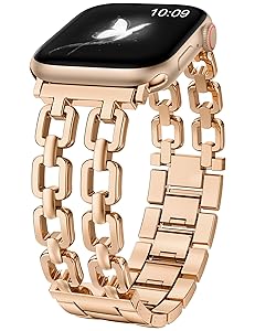Wearlizer Fancy Metal Band Compatible with Apple Watch