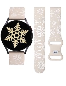 Wearlizer Christmas Snowflake Engraved Silicone for Samsung Watch
