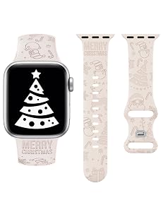 Wearlizer Christmas Silicone Compatible with Apple Watch