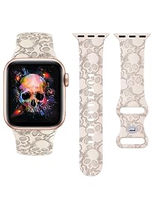 Wearlizer Halloween Silicone Strap Compatible with Apple Watch