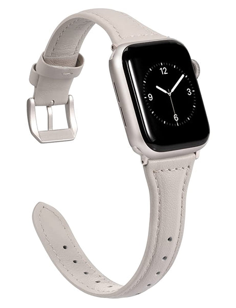 Wearlizer Thin Glitter Leather Apple Watch Bands