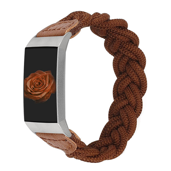 Wearlizer Fitbit Charge 4/ Charge 3 Bands for Women, Cute Elastic Braided