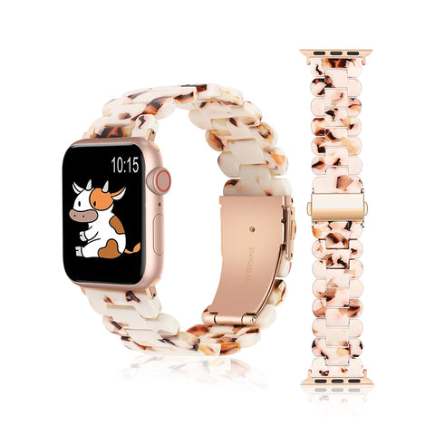 Wearlizer  Resin Bands Lightweight Compatible with Apple Watch SE 7 6 5 4 3 2 1