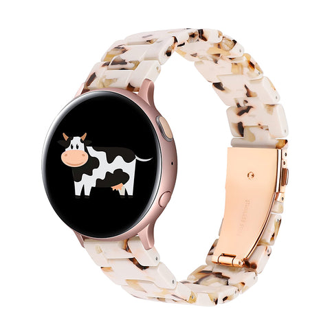 Wearlizer 20mm Resin Strap for Samsung Galaxy Watch Active 2/ Galaxy Watch 4 40mm 44mm Band Women Men