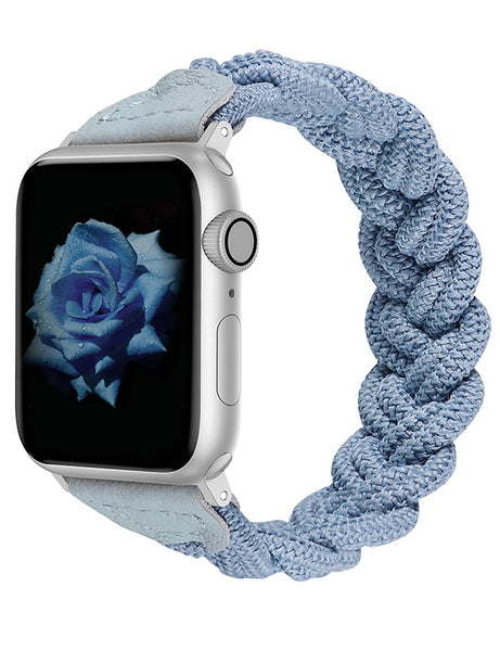 Wearlizer Apple Watch Bands Slim Elastic Braided Loop Strap Wristband Stretchy Woven