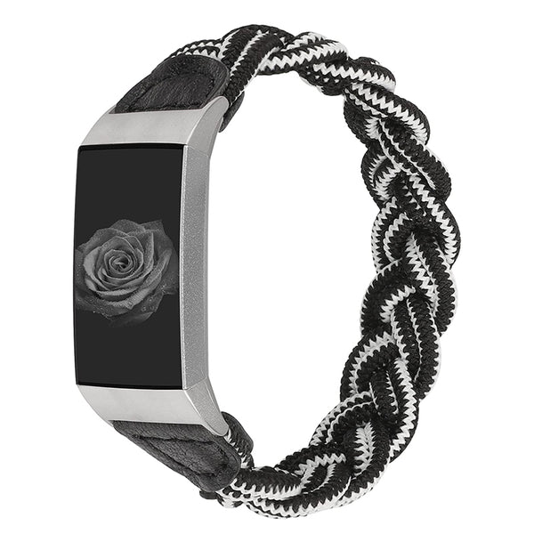 Wearlizer Fitbit Charge 4/ Charge 3 Bands for Women, Cute Elastic Braided