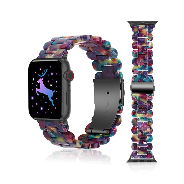 Wearlizer  Resin Bands Lightweight Compatible with Apple Watch SE 7 6 5 4 3 2 1