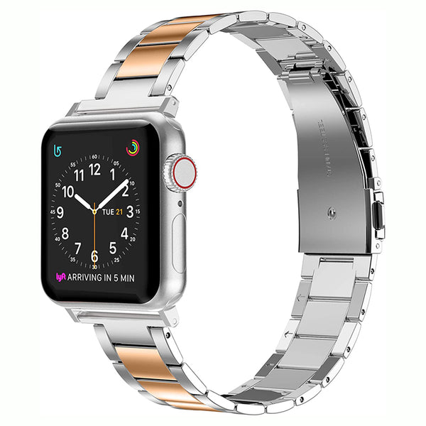 Wearlizer Stainless Steel Apple Watch Band Ultra-Thin Lightweight